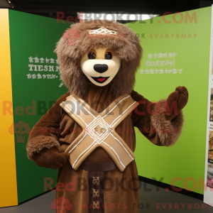 Brown Celtic Cross mascot...
