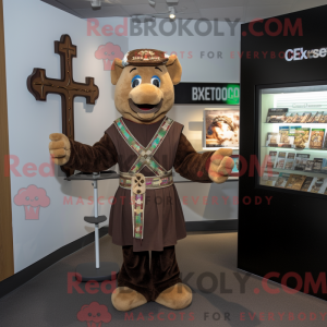 Brown Celtic Cross mascot...