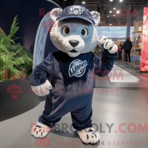 Navy Jaguar maskot kostume...