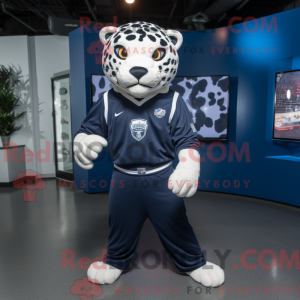 Navy Jaguar maskot kostume...