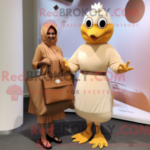 Tan Butter Chicken mascot...