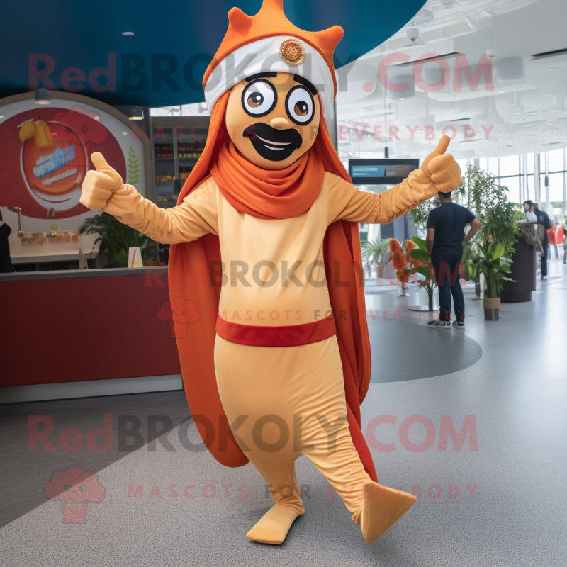 Cream Tikka Masala mascot costume character dressed with a Jeggings and Anklets