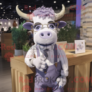 Lavender Bull mascot...