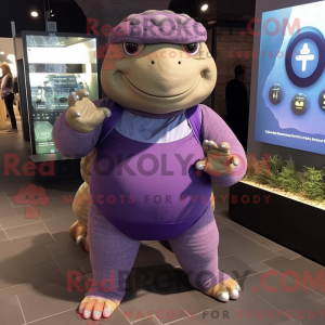 Lilla Glyptodon maskot...