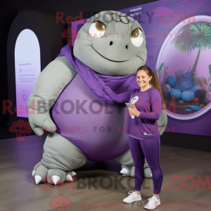 Lilla Glyptodon maskot...