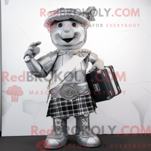 Silver Bagpipe mascot...