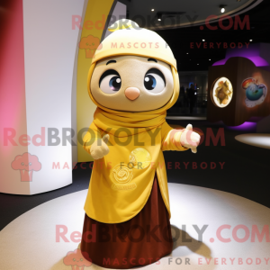 Guld vedhæng maskot kostume...