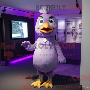 Lavendel høner maskot drakt...