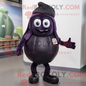 Navy Aubergine maskot...