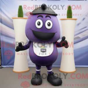 Navy Eggplant mascot...