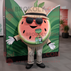 Tan vandmelon maskot...