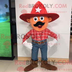 Red Starfish maskot kostume...