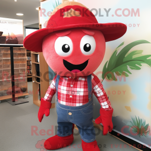 Red Starfish maskot kostume...
