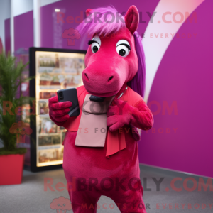 Magenta Horse maskot...