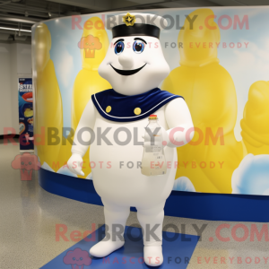 Navy Bottle Of Milk maskot...