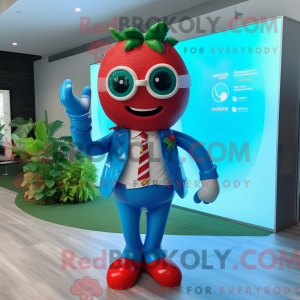 Cyan Strawberry mascot...