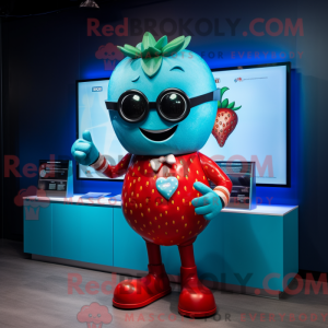 Maskotka Cyan Strawberry...