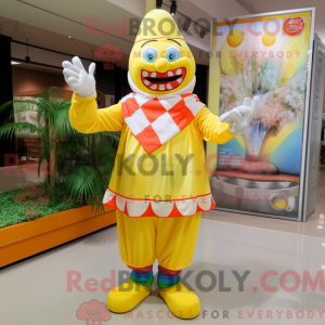Citrongul klovne maskot...