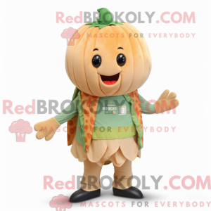 Tan Melon mascottekostuum...