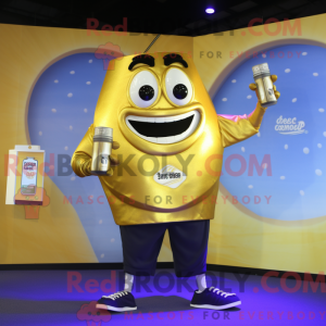 Gold Soda Can mascot...