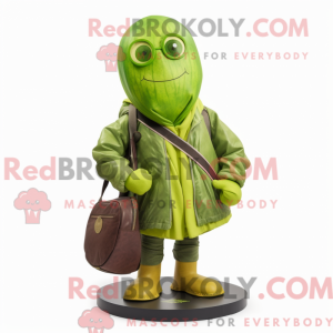 Postava maskota Lime Green...