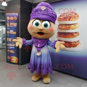 Lilla Bagels maskot kostume...