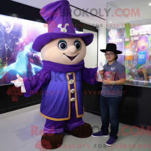 Purple Magician mascot...