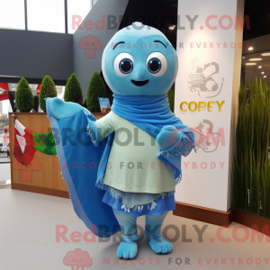 Sky Blue Irish Flag mascot...