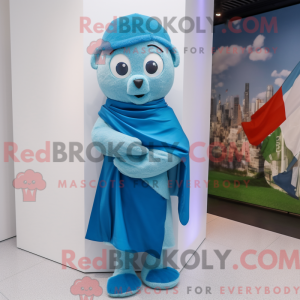 Sky Blue Irish Flag maskot...