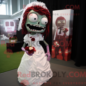 Maroon Zombie mascot...