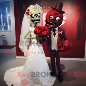 Maroon Zombie mascot...