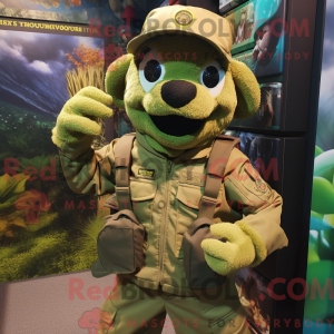 Goudgroene baret...