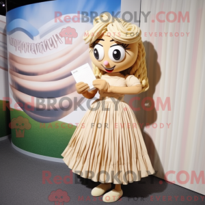 Tan Love Letter mascot...