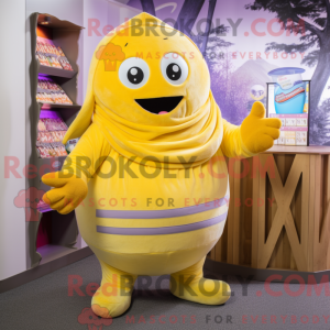 Yellow Candy Box maskot...