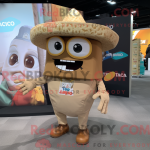 Tan Tacos mascottekostuum...