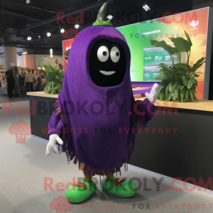 Aubergine maskot kostyme...