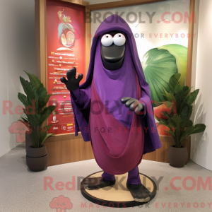 Eggplant mascot costume...