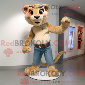 Tan Panther mascotte...