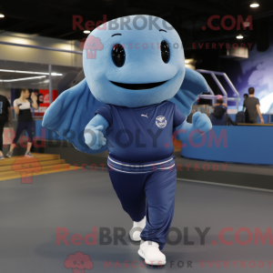 Blue Whale maskot kostume...