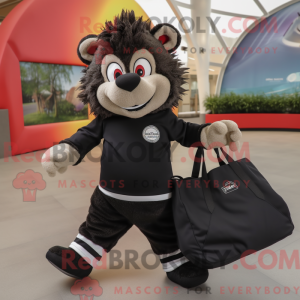Black Hedgehog mascot...