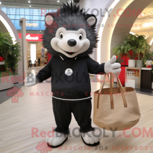 Black Hedgehog mascotte...