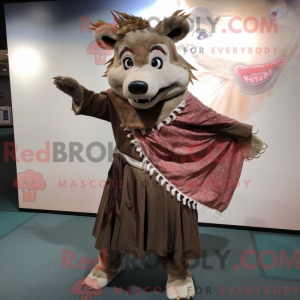 Brun vildsvin maskot...