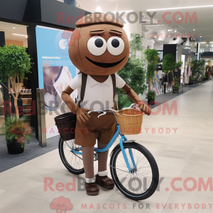 Brun Unicyclist maskot...