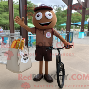 Brun Unicyclist maskot...