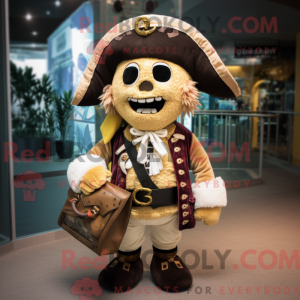 Creme Pirate maskot kostume...