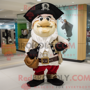 Creme Pirate maskot kostume...