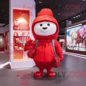 Red Pho mascot costume...