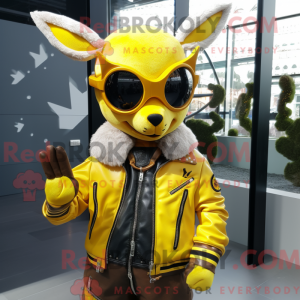 Citrongul hjorte maskot...
