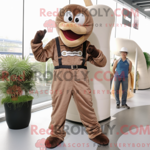 Disfraz de mascota marrón...