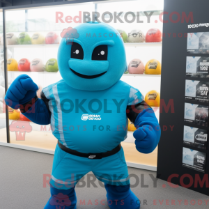 Cyan boksehanske...